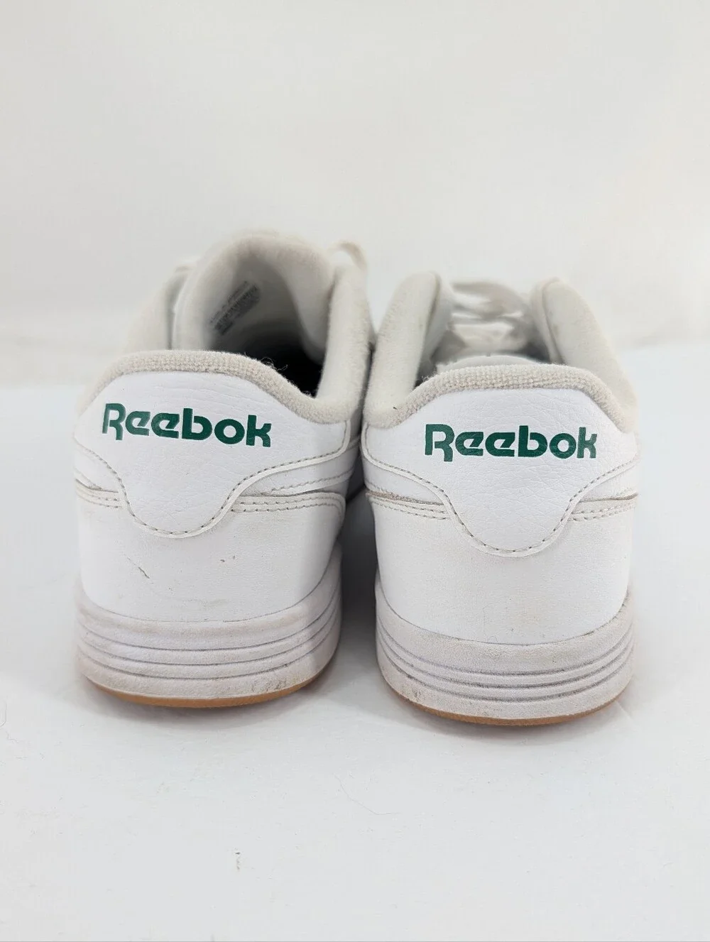 Reebok Club Memt White Clover Green Preppy Sporty Athletic Sneakers Size 10